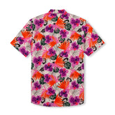 Chemise à manches courtes avec col camp et imprimé Match